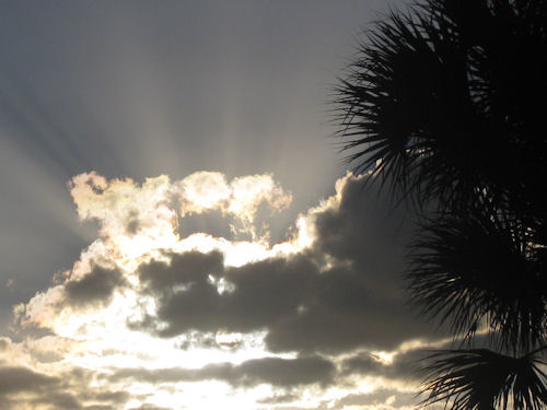 Late afternoon sky at VillageWalk